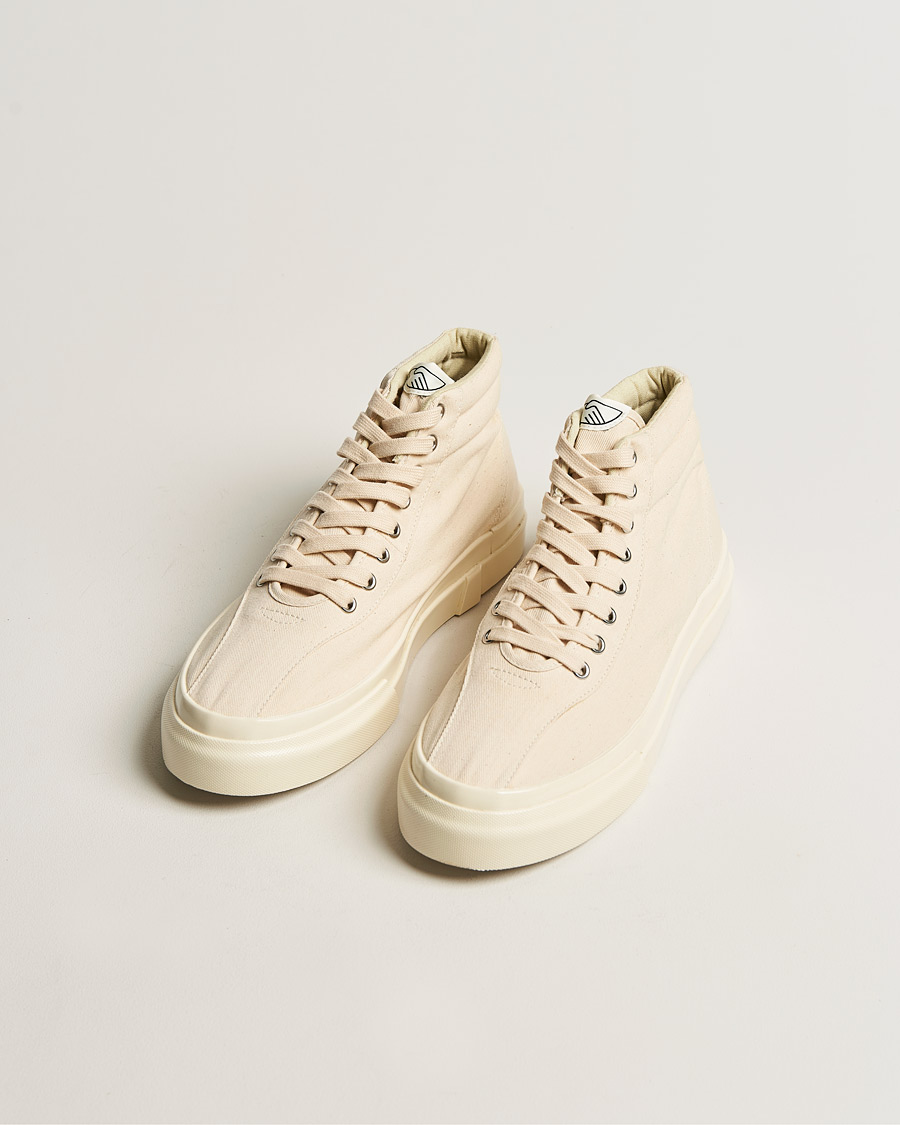 Mies | Stepney Workers Club Varden High Top Canvas Sneaker Ecru Raw | Stepney Workers Club | Varden High Top Canvas Sneaker Ecru Raw
