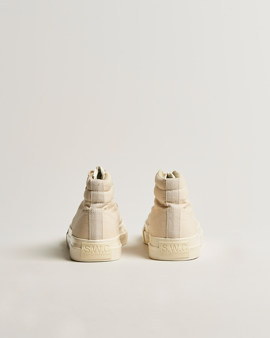 Mies | Stepney Workers Club Varden High Top Canvas Sneaker Ecru Raw | Stepney Workers Club | Varden High Top Canvas Sneaker Ecru Raw