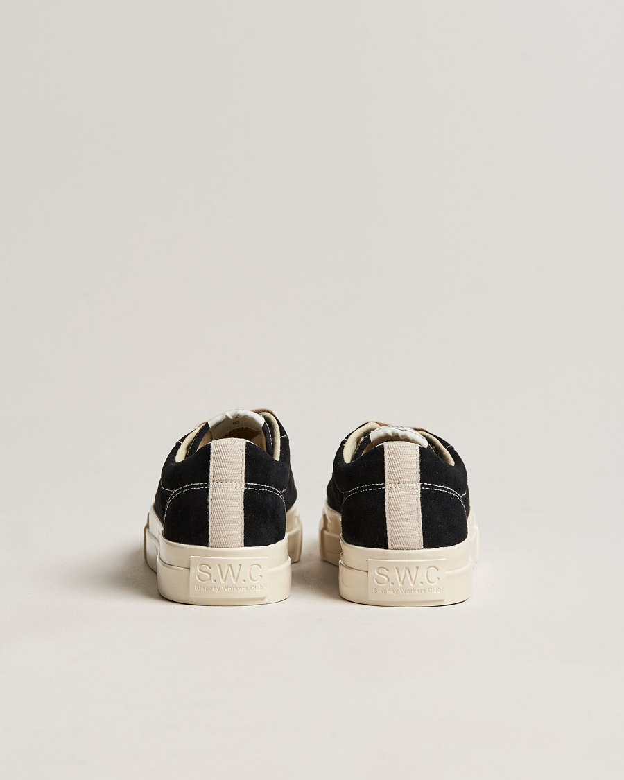 Mies | Tennarit | Stepney Workers Club | Dellow Suede Sneaker Black/Ecru