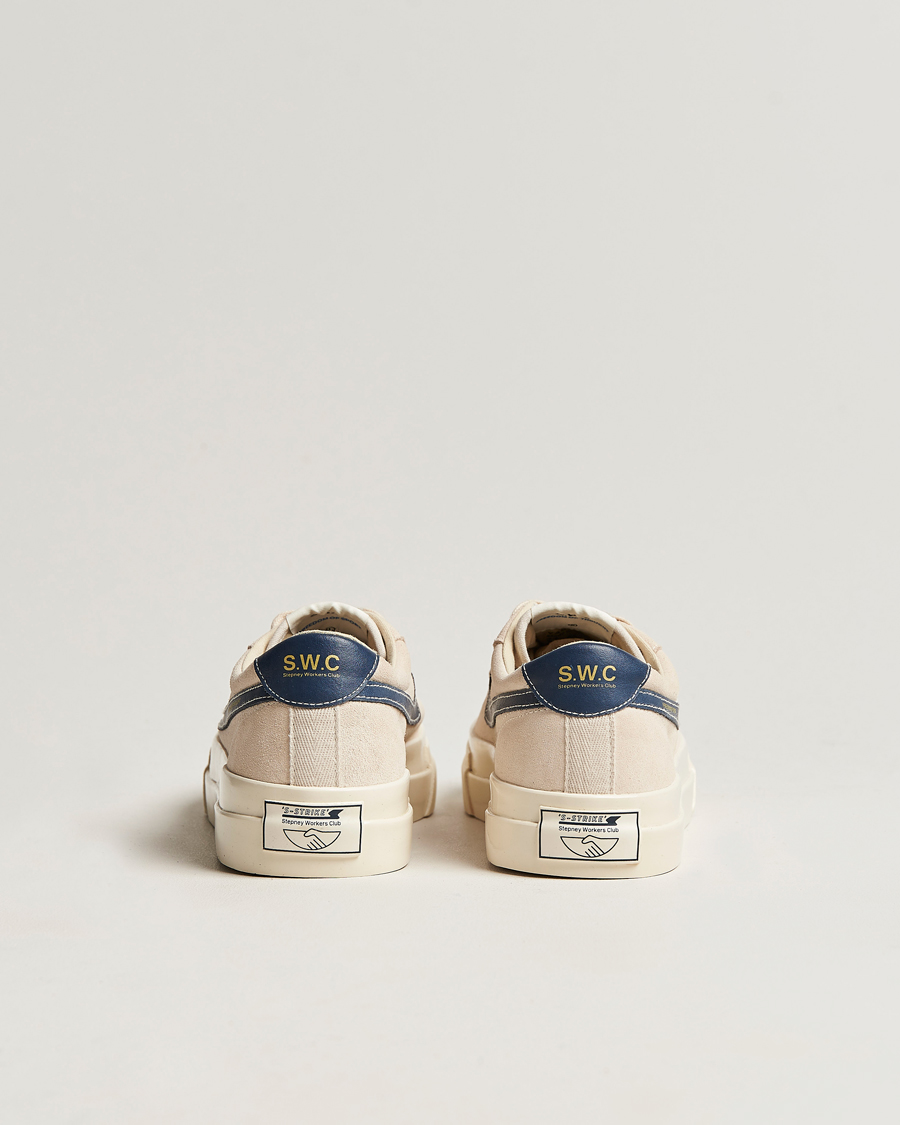 Mies | Stepney Workers Club Dellow Suede Sneaker Ecru/Navy | Stepney Workers Club | Dellow Suede Sneaker Ecru/Navy