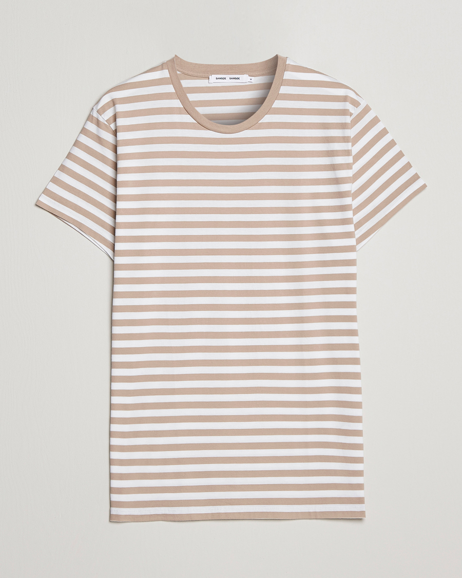 Mies | T-paidat | Samsøe Samsøe | Samsøe & Samsøe Patrick Crew Neck Tee White Pure Cashmere