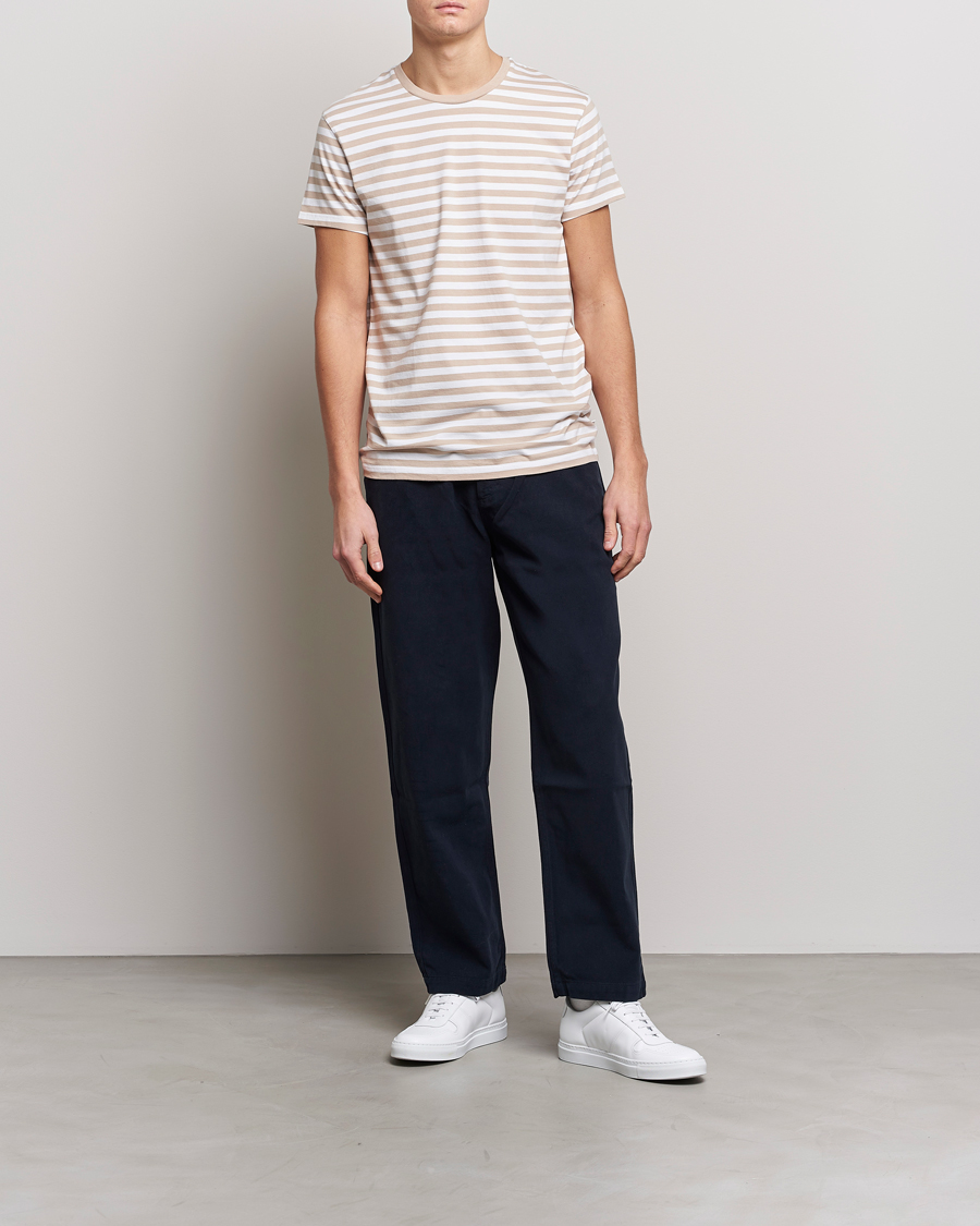 Mies | T-paidat | Samsøe Samsøe | Samsøe & Samsøe Patrick Crew Neck Tee White Pure Cashmere