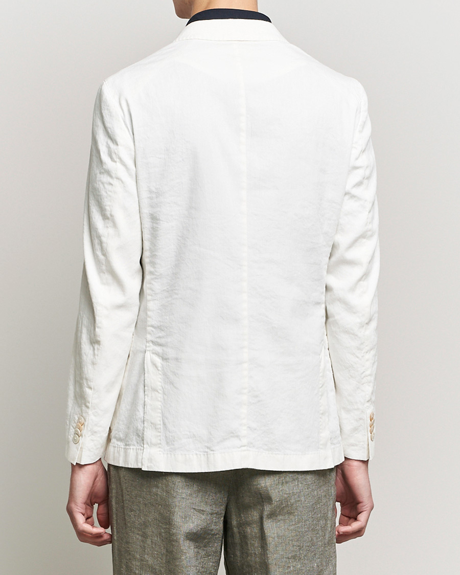 Mies | Pikkutakit | BOSS BLACK | BOSS Hanry Linen Peak Lapel Blazer White