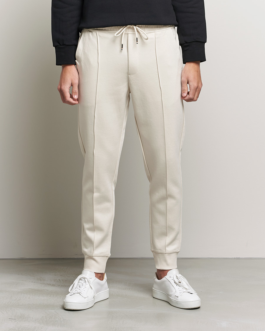 Mies | Housut | BOSS BLACK | BOSS Tailored Schiller Jersey Trousers Open White
