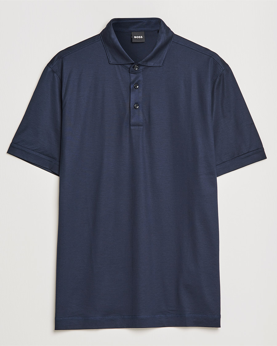 Mies | Pikeet | BOSS BLACK | Press Polo Dark Blue