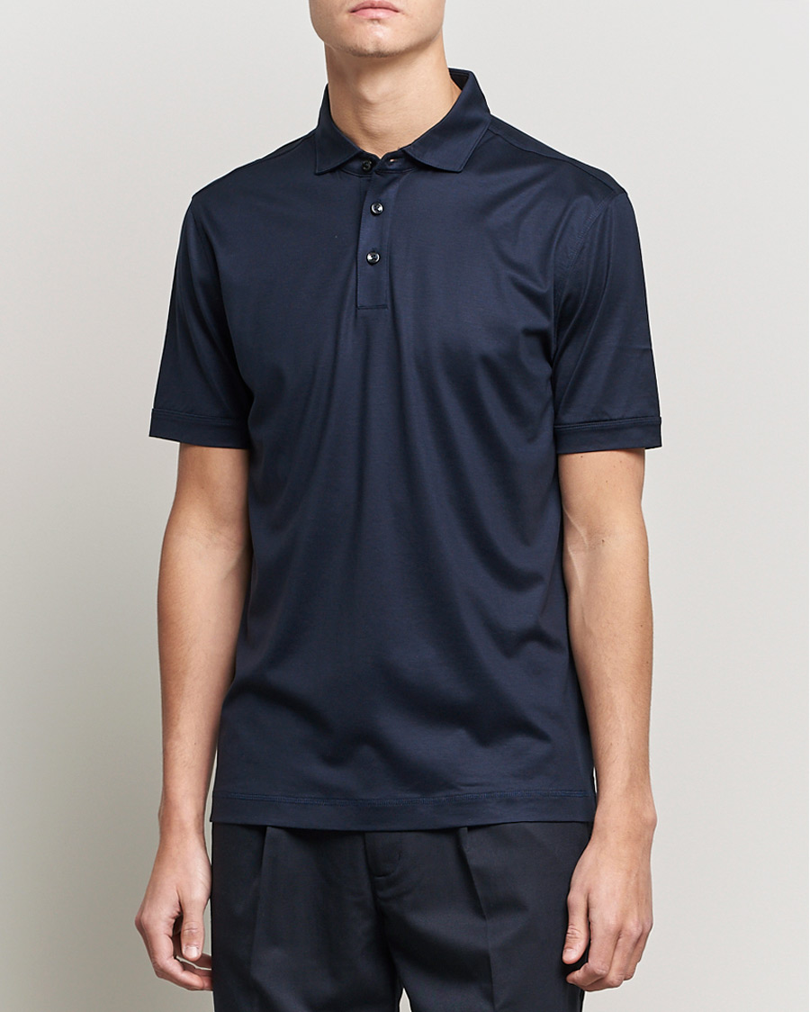 Mies | Pikeet | BOSS BLACK | Press Polo Dark Blue