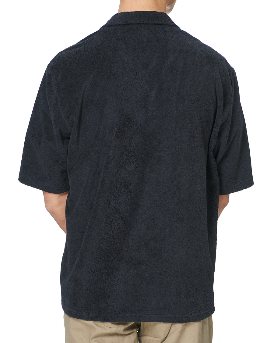 Mies | Kauluspaidat | BOSS BLACK | BOSS Lars Terry Short Sleeve Shirt Dark Blue