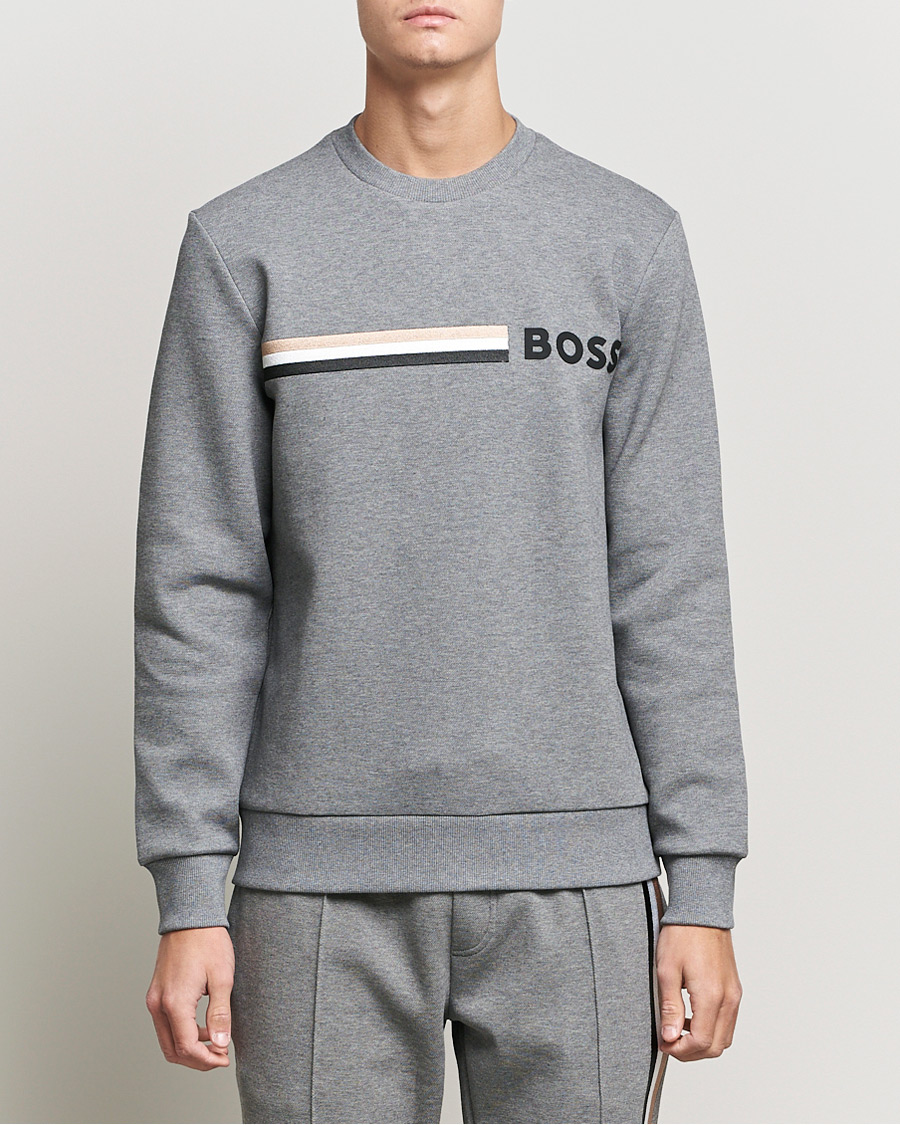 Mies | Vaatteet | BOSS | Stadler Logo Crew Neck Sweatshirt Medium Grey