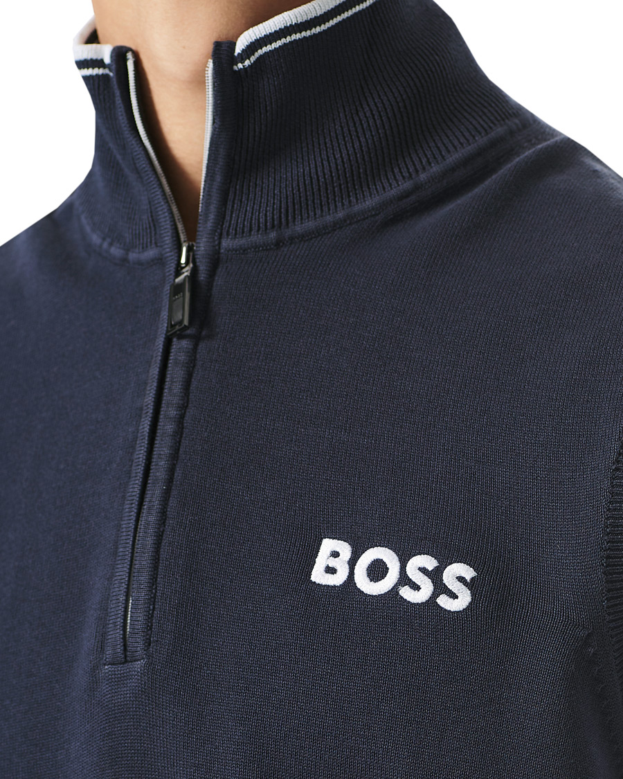Mies | Puserot | BOSS GREEN | Zolf Half Zip Vest Dark Blue
