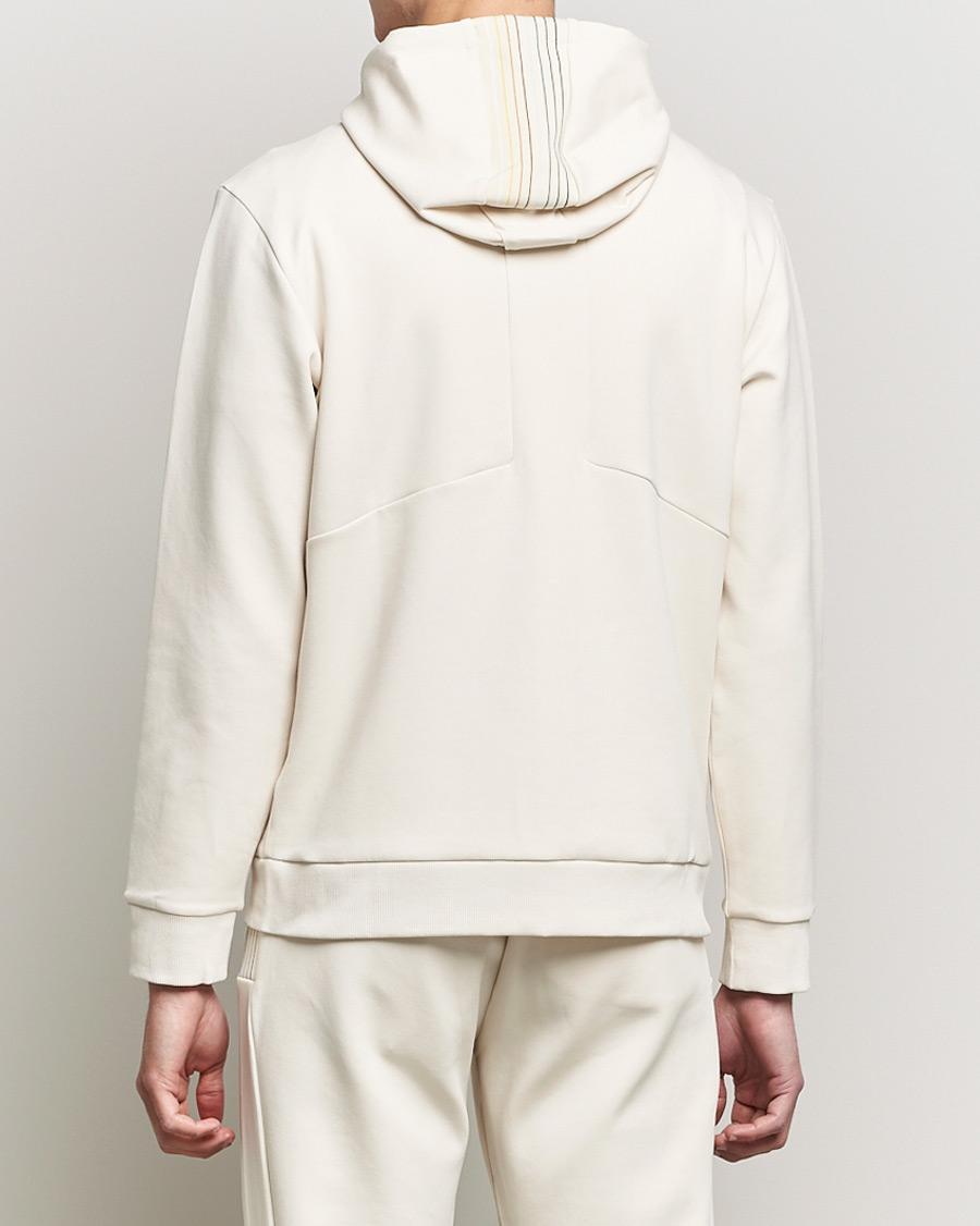 Mies | Puserot | BOSS GREEN | BOSS Athleisure Saggy Logo Full Zip Hoodie Open White