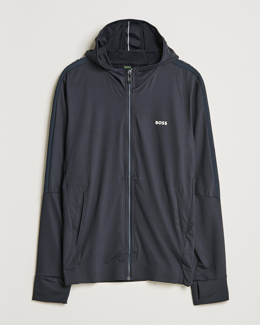 Mies | Puserot | BOSS GREEN | Sicon Gym Full Zip Hoodie Dark Blue