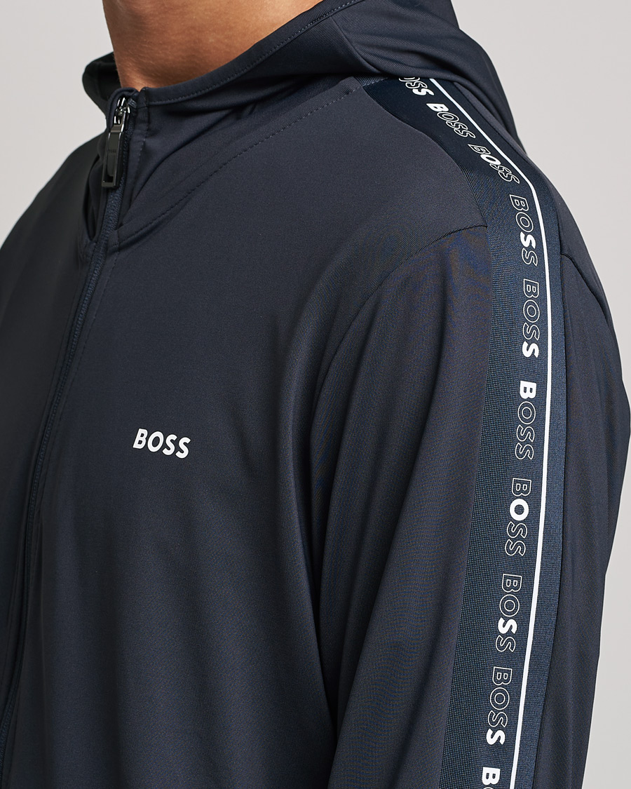 Mies | Puserot | BOSS GREEN | Sicon Gym Full Zip Hoodie Dark Blue