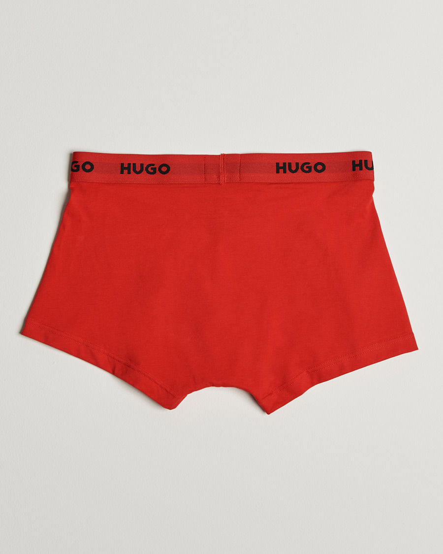 Mies | Alusvaatteet | HUGO | 3-Pack Trunks Black/Green/Red