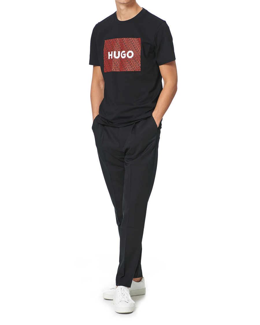 Mies |  | HUGO | Dulive Logo Crew Neck Tee Black
