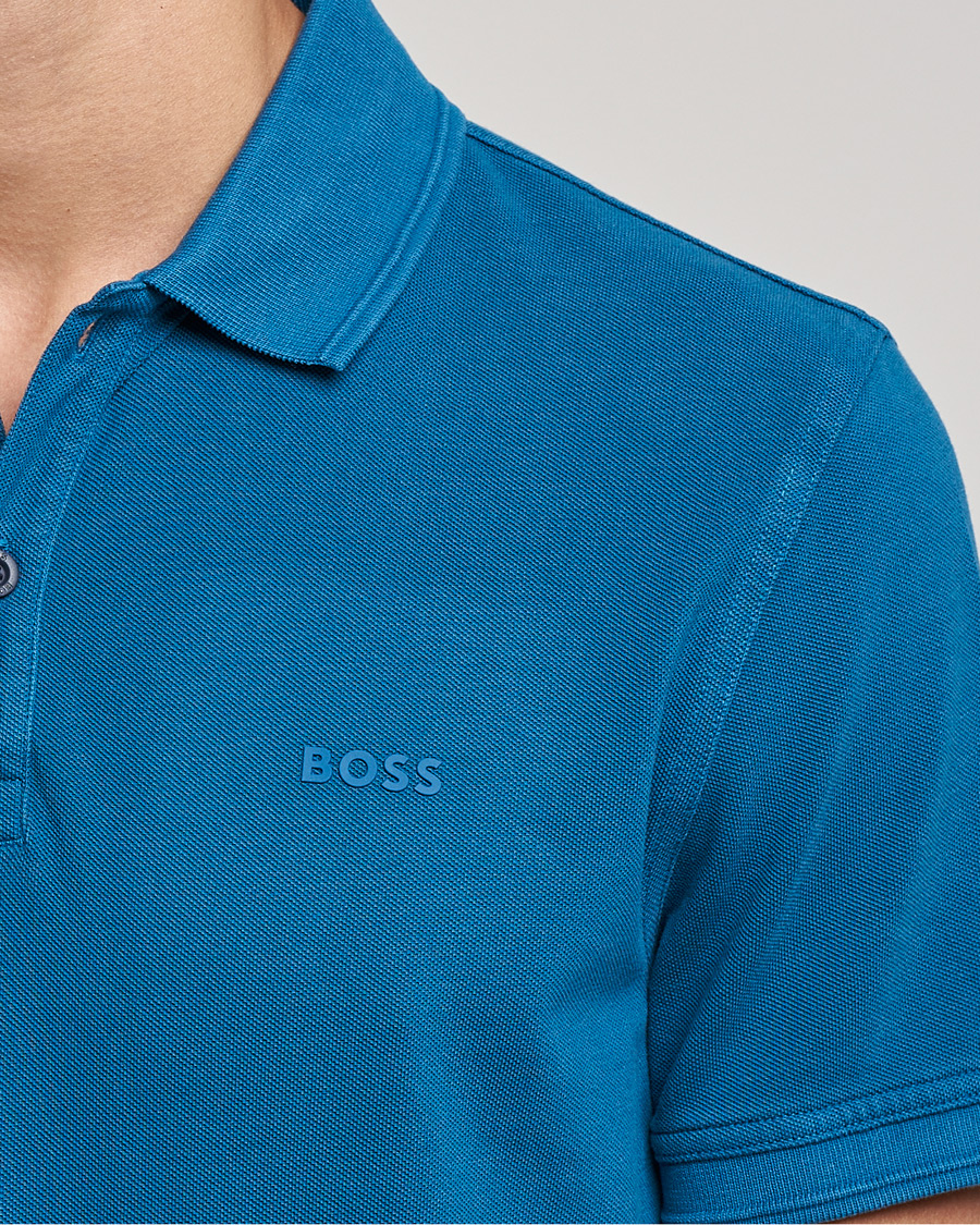Mies | Pikeet | BOSS ORANGE | BOSS Casual Prime Logo Polo Medium Blue