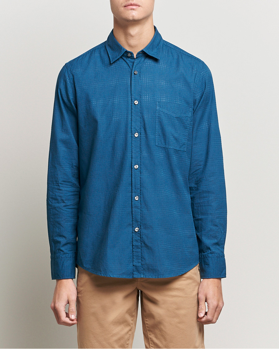 Mies |  | BOSS Casual | Relegant Regular Fit Garment Dyed Shirt Medium Blue