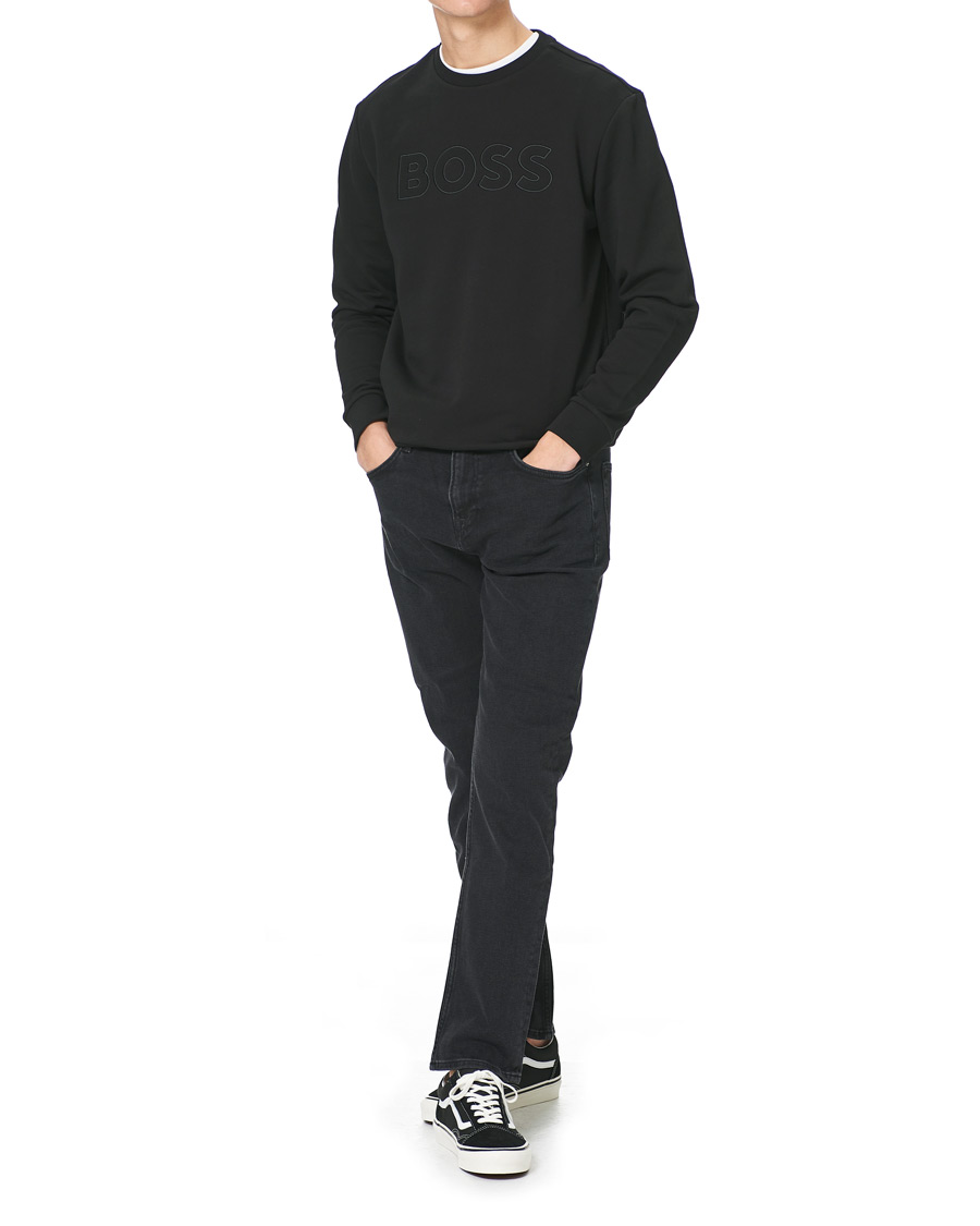Mies |  | BOSS Casual | Welogocrew Sweatshirt Black