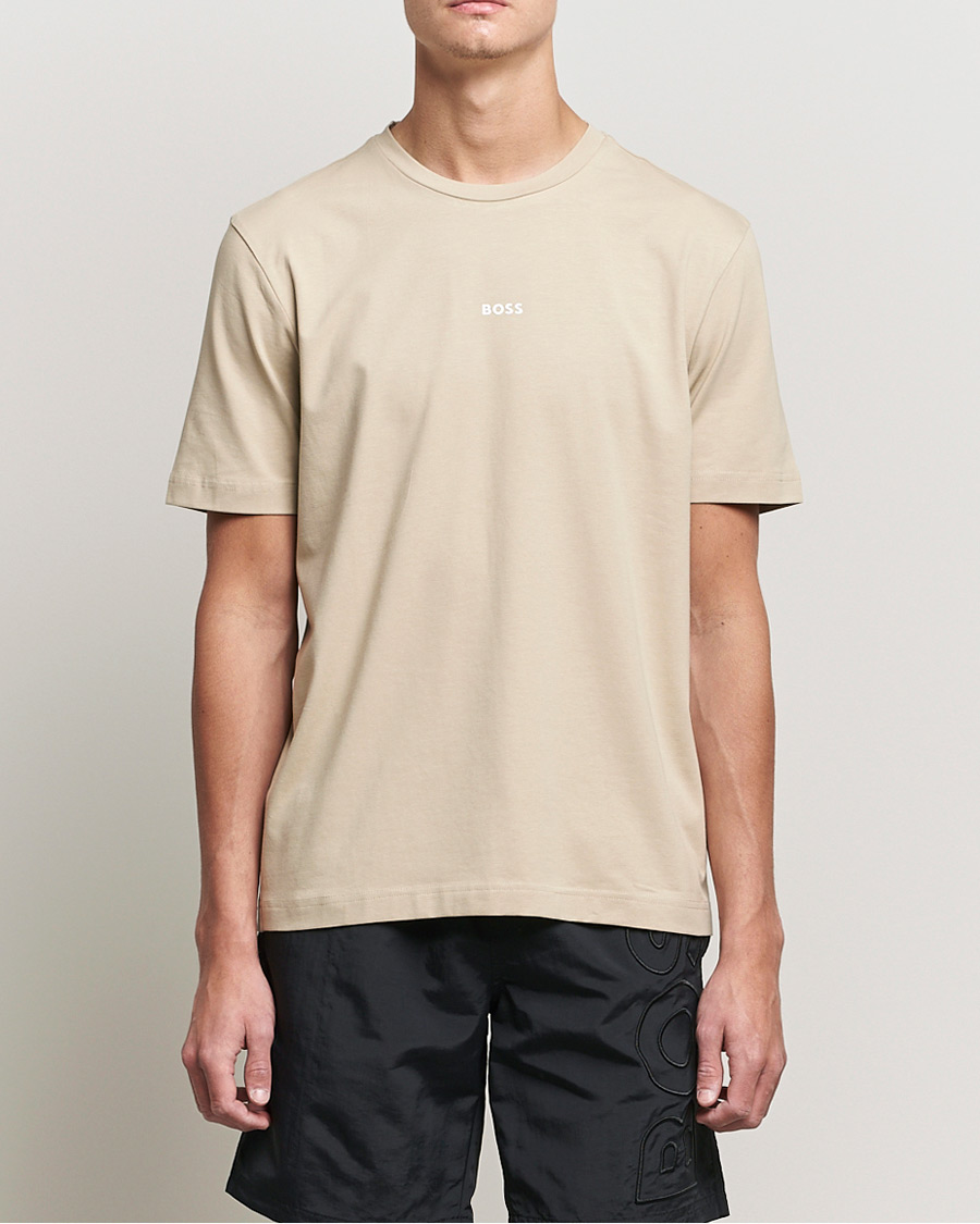 Mies | T-paidat | BOSS ORANGE | BOSS Casual Tchup Logo Crew Neck Tee Light Beige