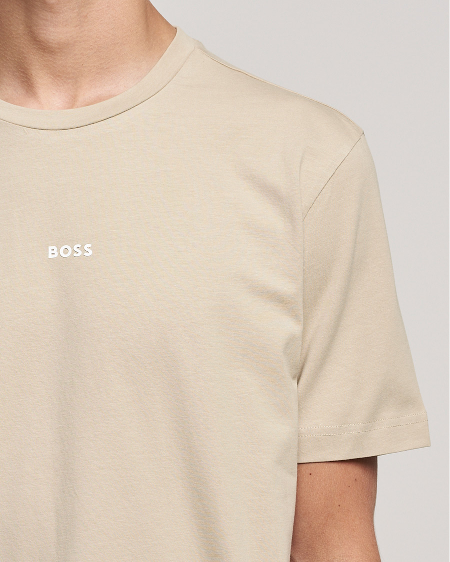 Mies | T-paidat | BOSS ORANGE | BOSS Casual Tchup Logo Crew Neck Tee Light Beige