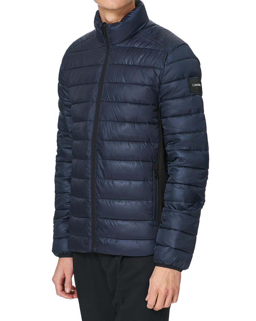 Mies |  | Calvin Klein | Recycled Side Logo Down Jacket Navy