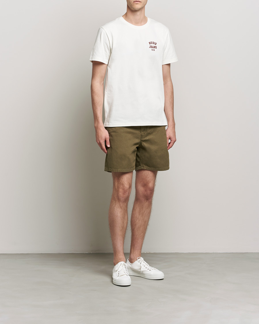 Mies | Contemporary Creators | Nudie Jeans | Luke Worker Shorts Faded Green