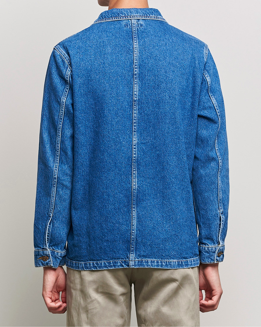 Mies | Kauluspaidat | Nudie Jeans | Barney Worker Denim Overshirt 90s Blue Denim