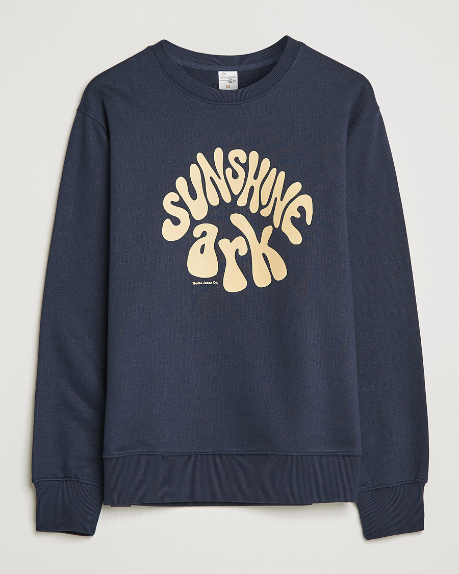 Mies | Puserot | Nudie Jeans | Frasse Sunshine Ark Sweatshirt Navy