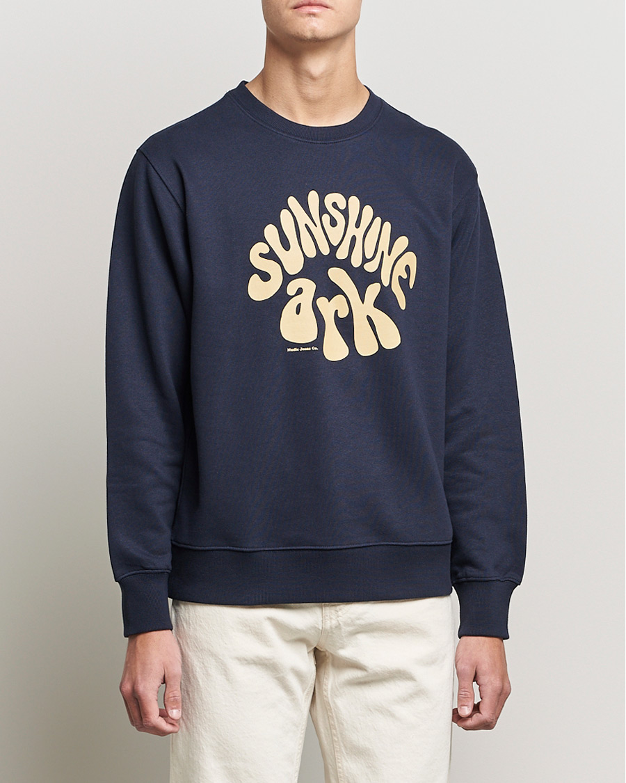 Mies |  | Nudie Jeans | Frasse Sunshine Ark Sweatshirt Navy
