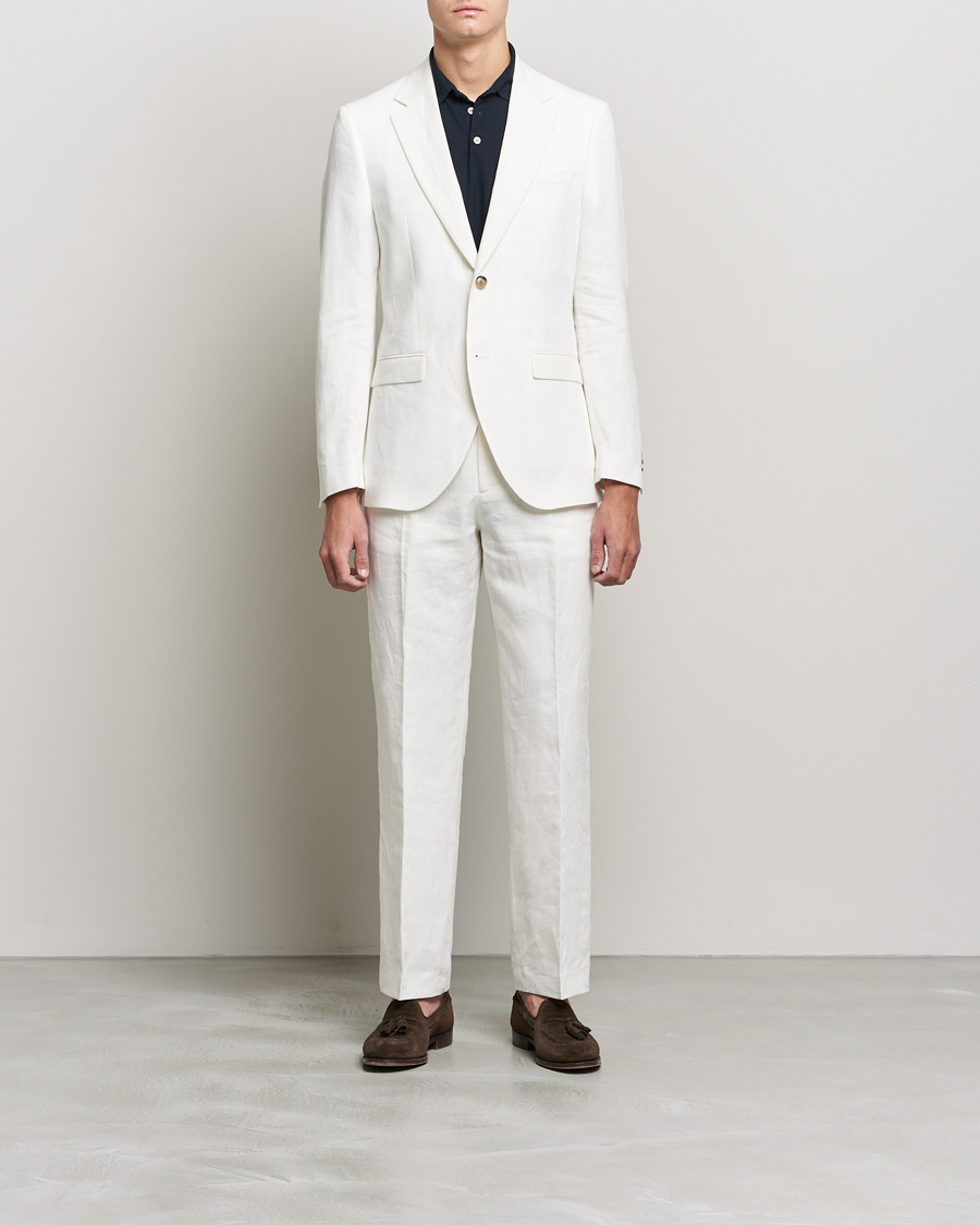 Mies | Alennusmyynti vaatteet | Tiger of Sweden | Jamonte Linen Blazer White Smoke