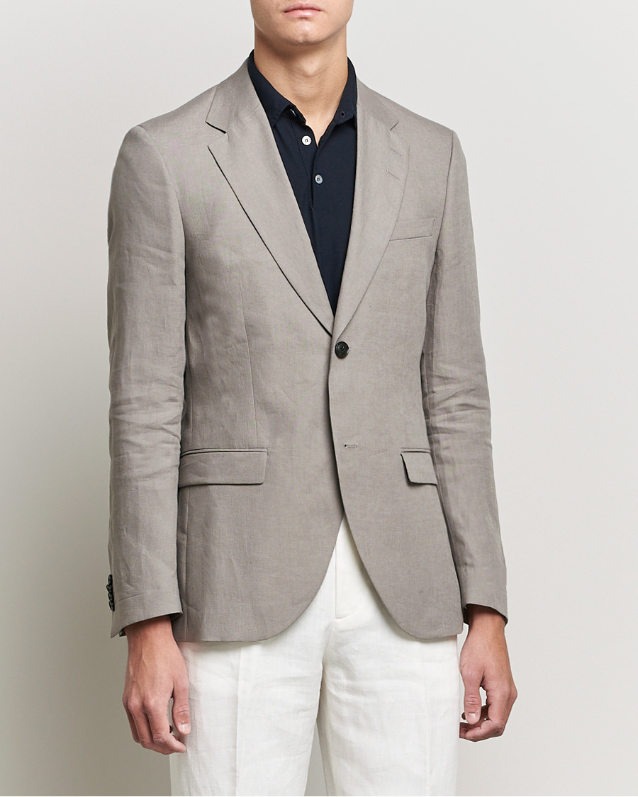 Mies | Pikkutakit | Tiger of Sweden | Jamonte Linen Blazer Lead Grey