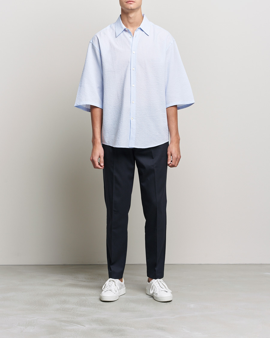 Mies | Alennusmyynti vaatteet | Tiger of Sweden | Kevin Short Sleeve Shirt Light blue