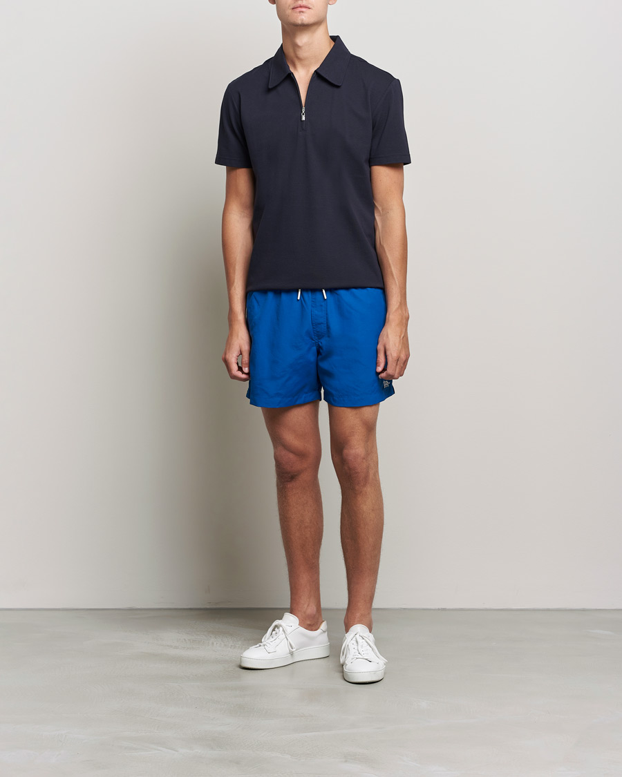 Mies |  | Tiger of Sweden | Laron Zip Short Sleeve Polo Light Ink