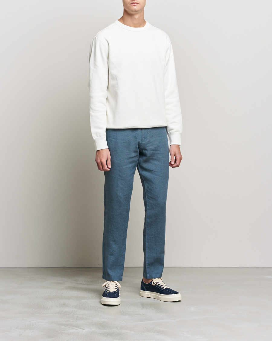 Mies | Alennusmyynti vaatteet | NN07 | Karl Linen Trousers Dust Blue