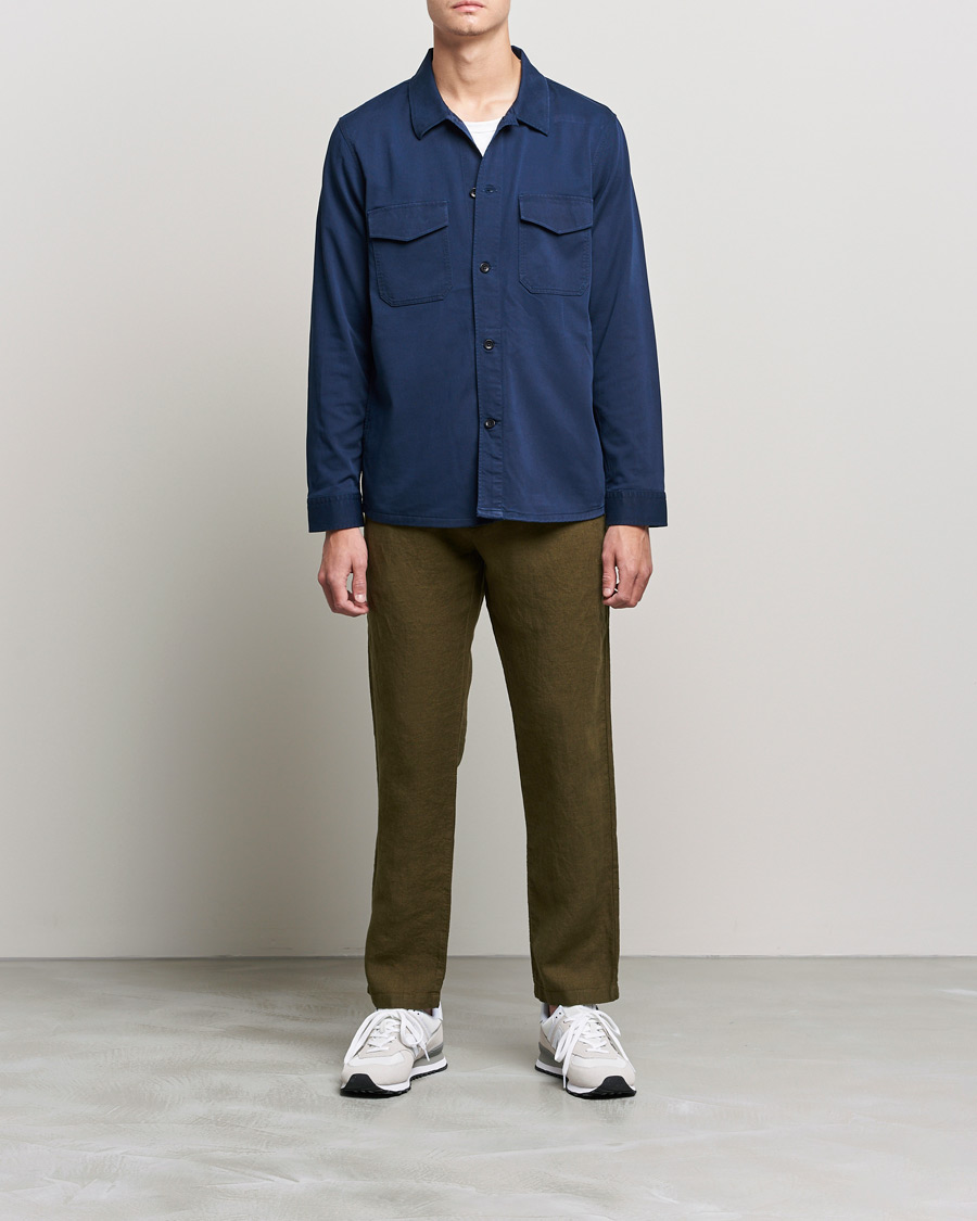 Mies | Housut | NN07 | Karl Linen Trousers Dark Olive