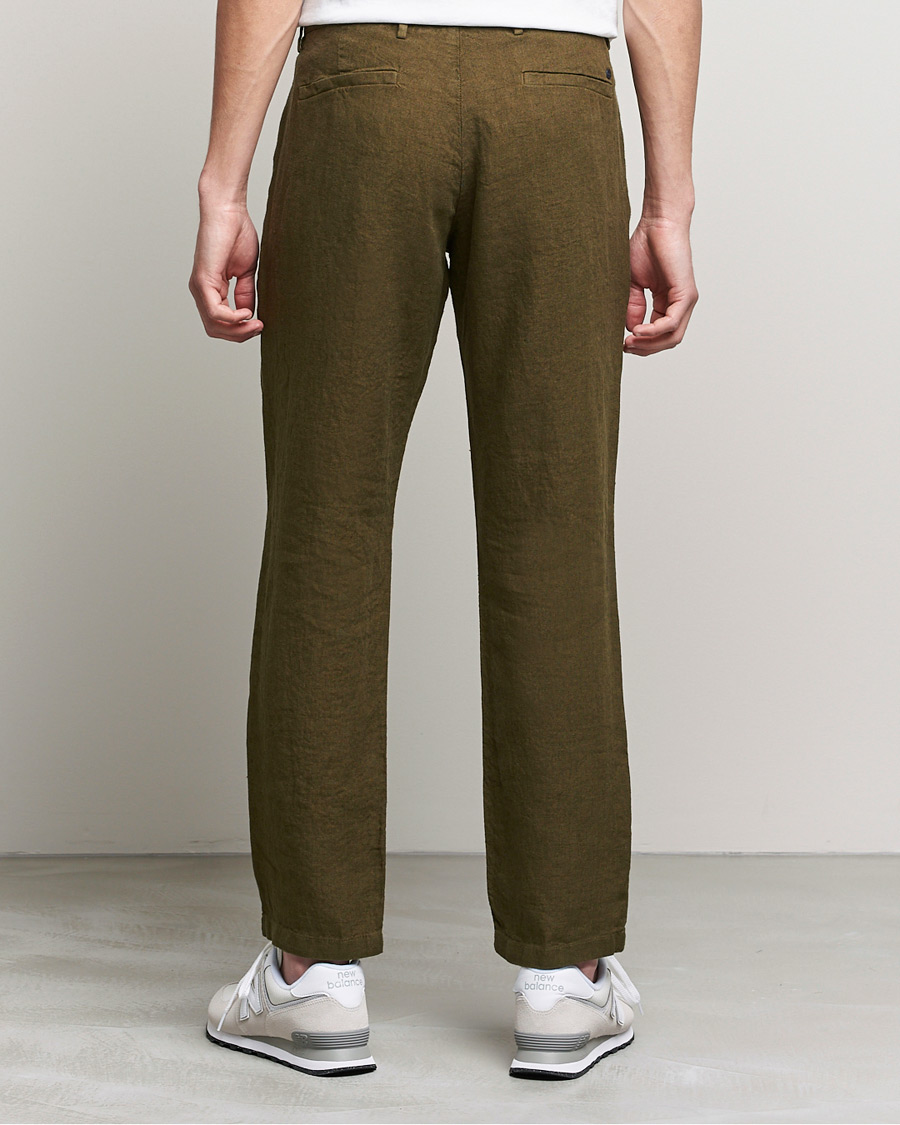 Mies | Housut | NN07 | Karl Linen Trousers Dark Olive