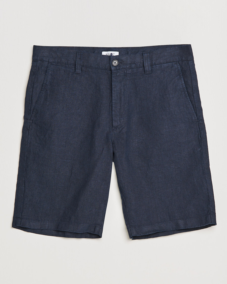 Mies | Shortsit | NN07 | Crown Linen Shorts Navy