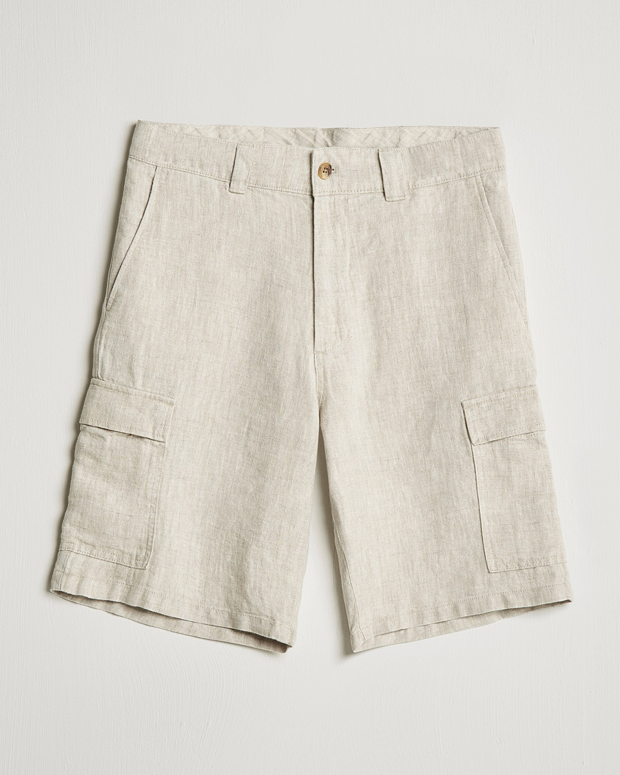 Mies | Shortsit | NN07 | Arnie Cargo Linen Shorts Oat