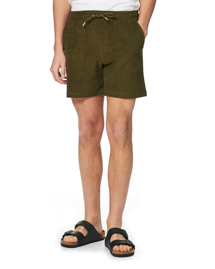 Mies | Shortsit | NN07 | Cameron Terry Shorts Dark Olive