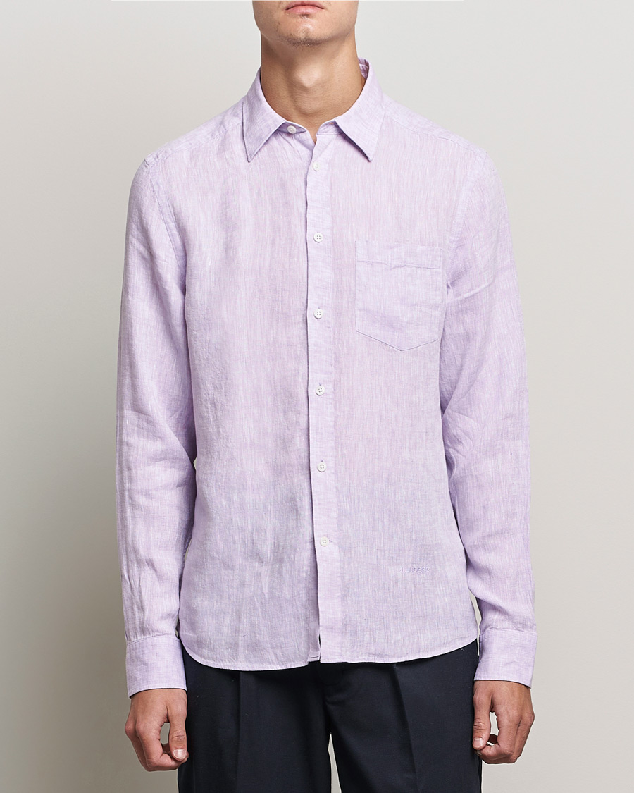 Mies | Kauluspaidat | J.Lindeberg | Linen Melange Slim Shirt Rhapsody