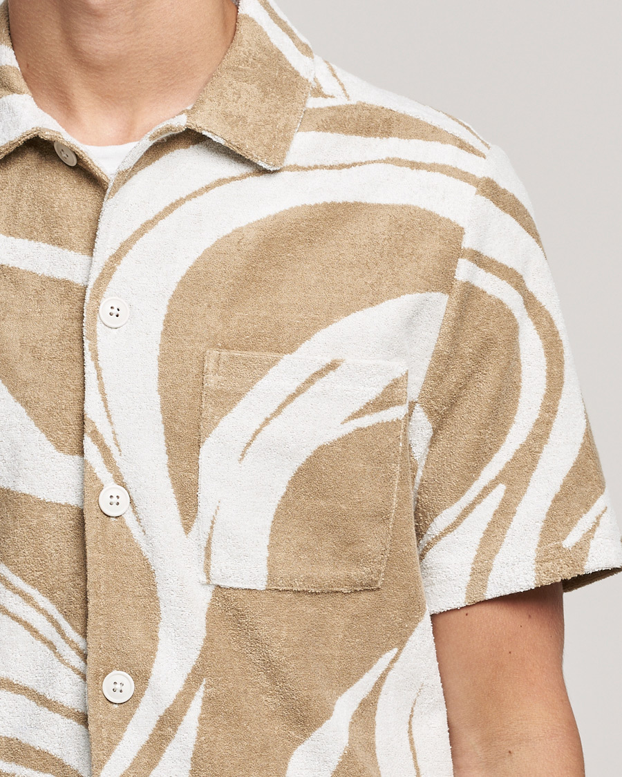 Mies | Kauluspaidat | J.Lindeberg | BillyToweling Jacquard Shirt Safari Beige
