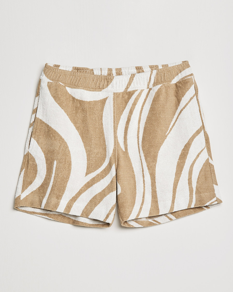 Mies | Shortsit | J.Lindeberg | Bolt Toweling Jacquard Shorts Safari Beige