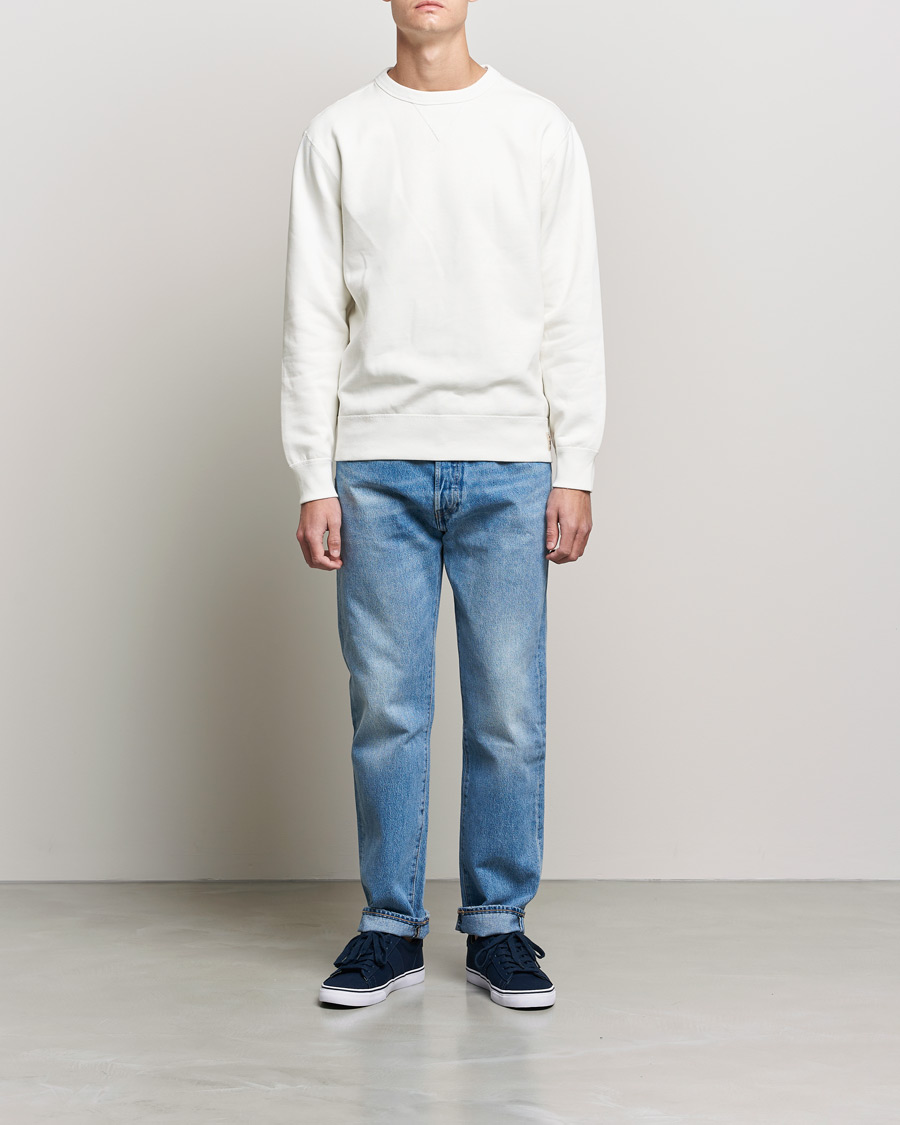 Mies |  | Polo Ralph Lauren | Vintage Fleece Crew Neck Sweatshirt Deckwash White