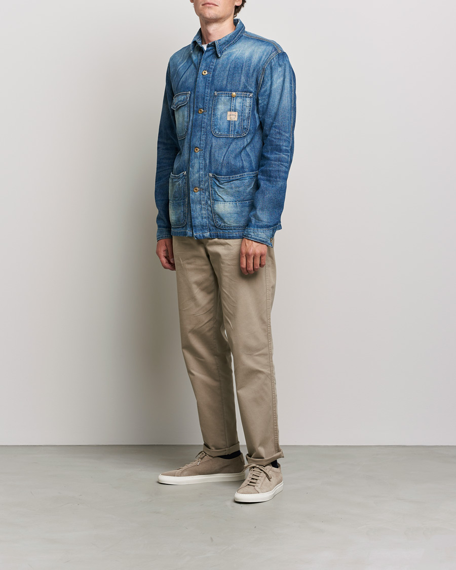 Mies | Preppy AuthenticGAMMAL | Polo Ralph Lauren | Unlined Denim Shirt Jacket Blue