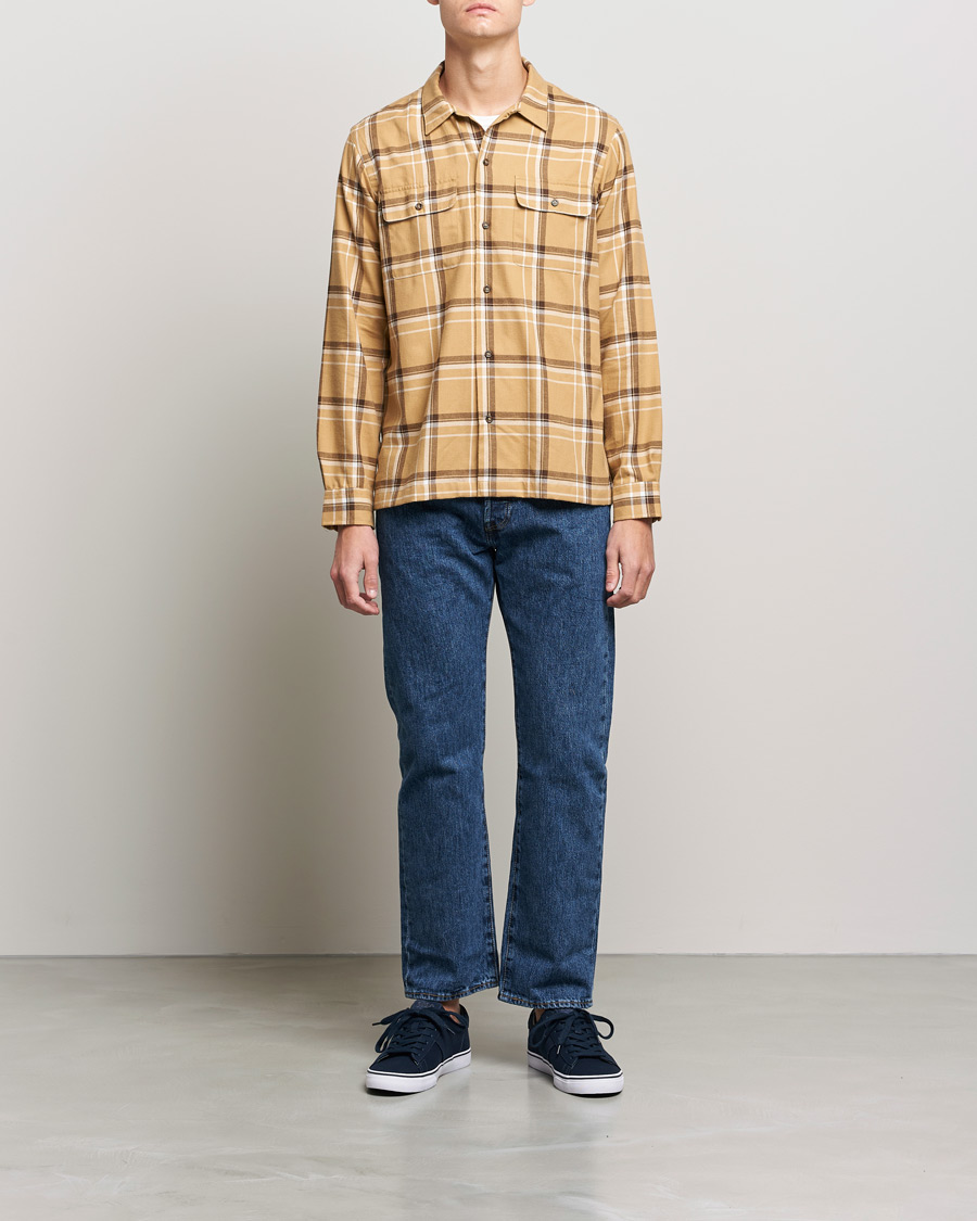 Mies | Alennusmyynti vaatteet | Polo Ralph Lauren | Performance Flannel Checked Overshirt Khaki Brown