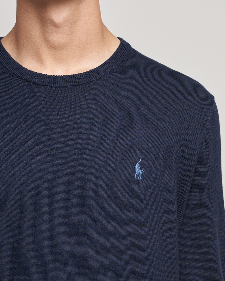 Mies | Puserot | Polo Ralph Lauren | Cotton/Cashmere Crew Neck Pullover Hunter Navy