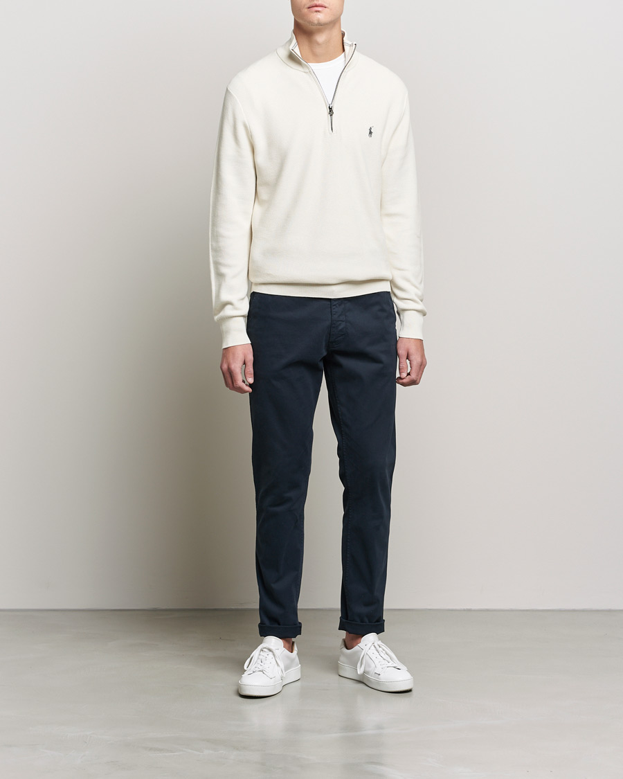 Mies | Puserot | Polo Ralph Lauren | Textured Half-Zip Antique Creme