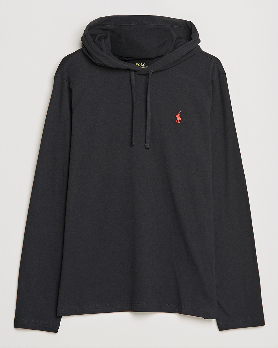 Mies | Puserot | Polo Ralph Lauren | Long Sleeve Hooded T-Shirt Polo Black
