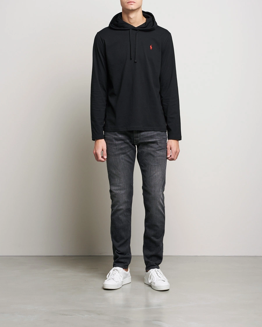 Mies | Puserot | Polo Ralph Lauren | Long Sleeve Hooded T-Shirt Polo Black