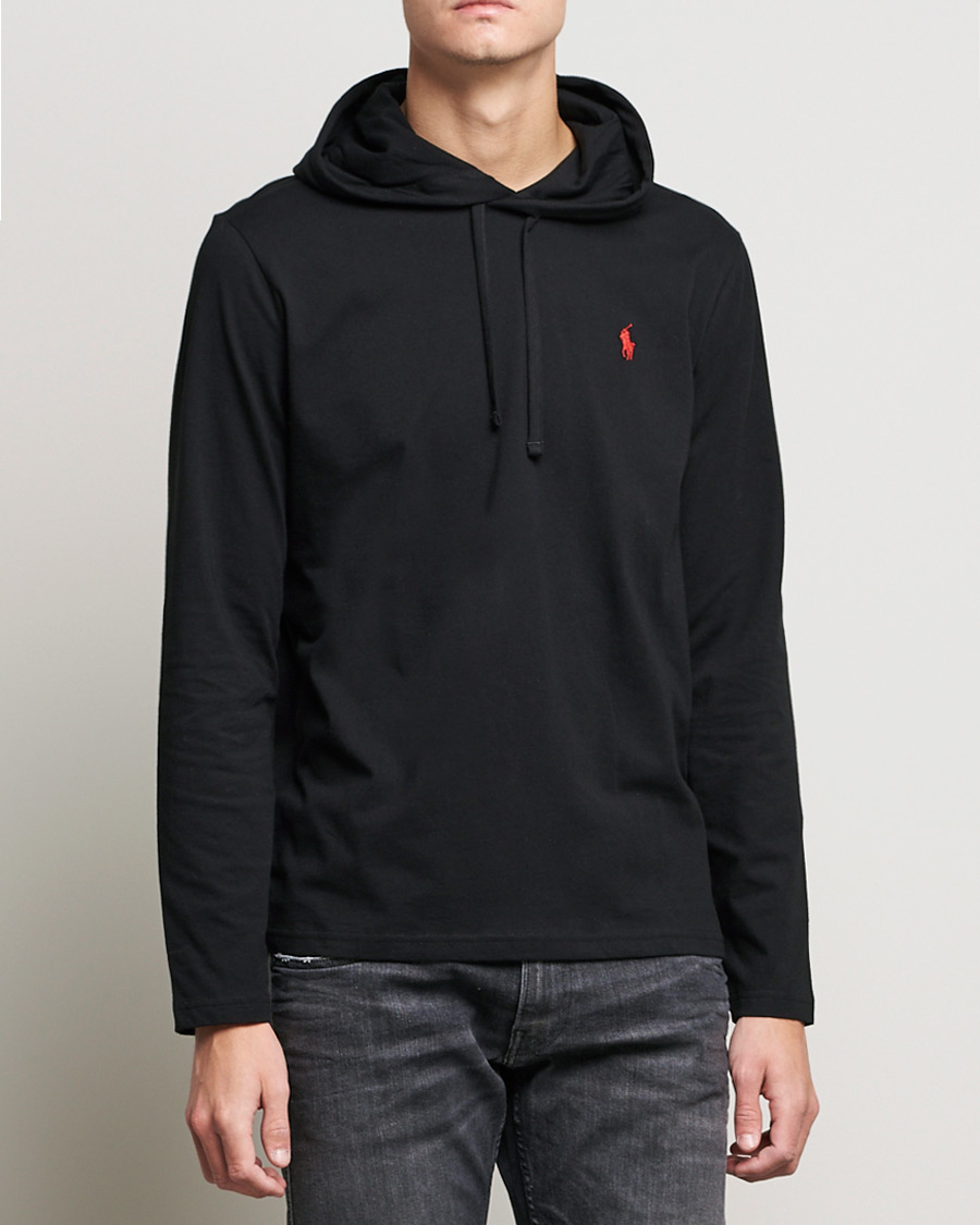 Mies | Puserot | Polo Ralph Lauren | Long Sleeve Hooded T-Shirt Polo Black
