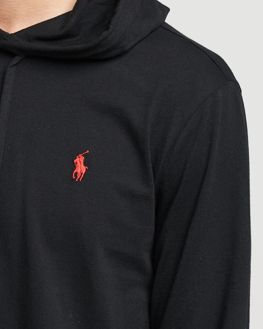 Mies | Puserot | Polo Ralph Lauren | Long Sleeve Hooded T-Shirt Polo Black